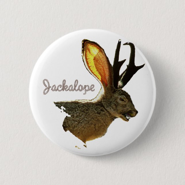 Jackalope Button (Vorderseite)