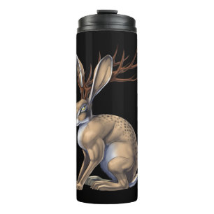Jackalope Cryptid Animal Thermosbecher