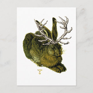 Jackalope des 16. Jahrhunderts Postkarte