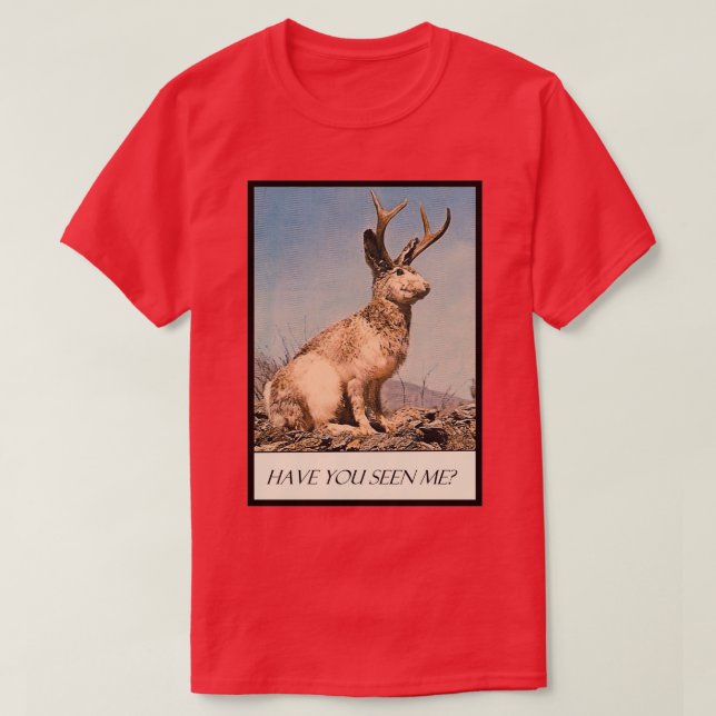 Jackalope hast du mich gesehen T-Shirt (Design vorne)