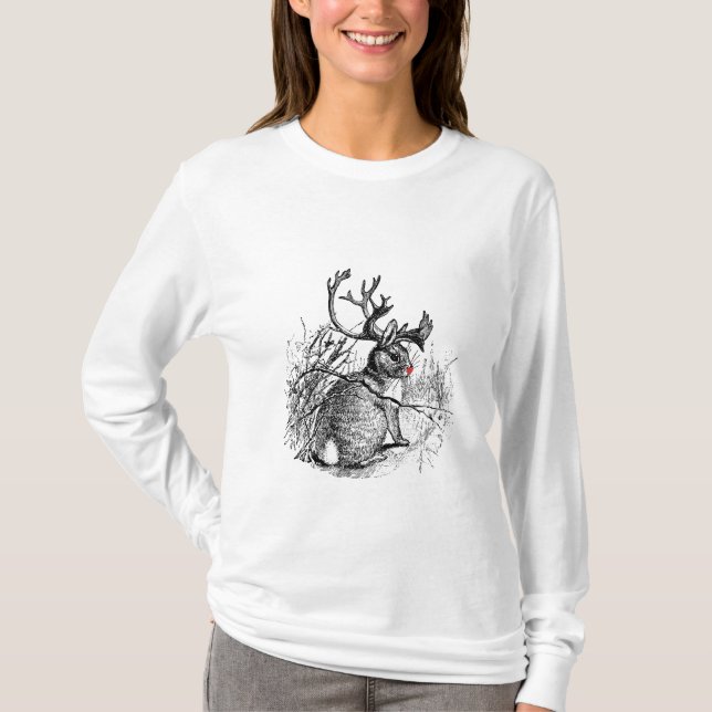 Jackalope Hoodie T-Shirt (Vorderseite)