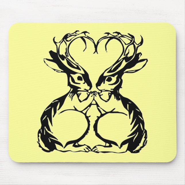 Jackalope Liebe Mousepad (Vorne)