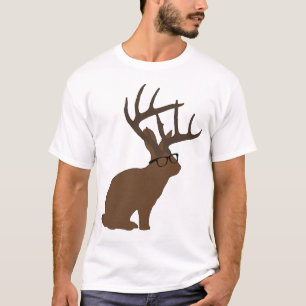 jackalope mit Gläsern T-Shirt