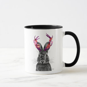 Jackalope mit rosa Antler Tasse