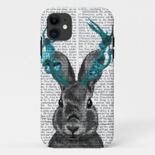 Jackalope mit türkisfarbenen Antlern Case-Mate iPhone Hülle