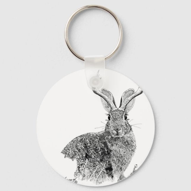 Jackalope Schlüsselanhänger (Vorderseite)