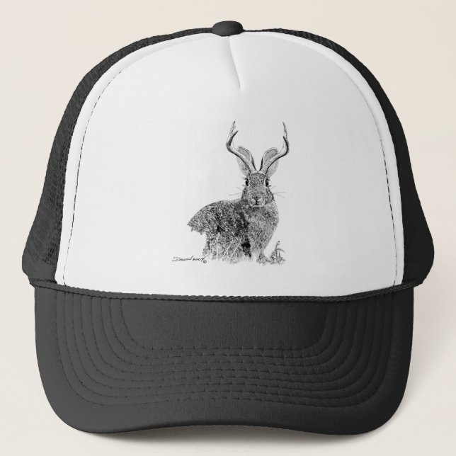 Jackalope Truckerkappe (Vorderseite)