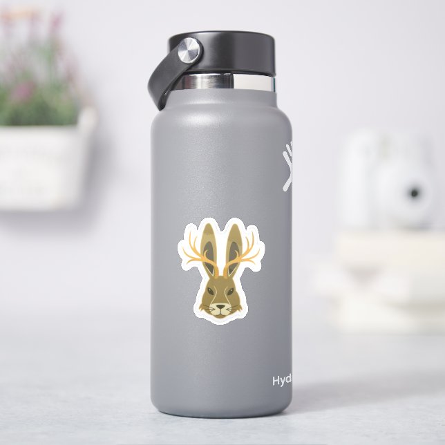 Jackalope, Vinyl-Aufkleber Aufkleber (HydroFlask)