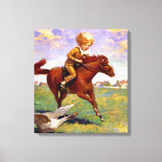 "Jackanapes" von Jessie Willcox Smith Leinwanddruck (Vorderseite)