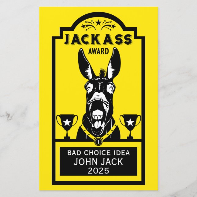Jackass Award (Vorderseite)