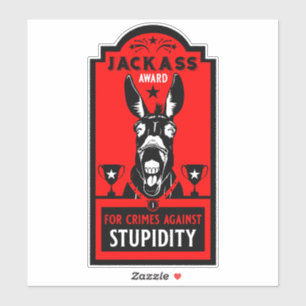 Jackass Award Aufkleber