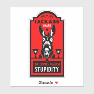 Jackass Award Aufkleber
