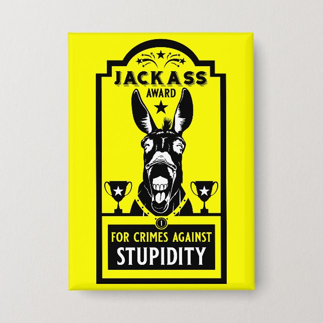 Jackass Award Button (Vorderseite)