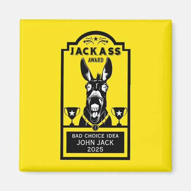 Jackass Award Magnet (Vorne)