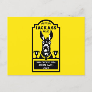 Jackass Award Postkarte