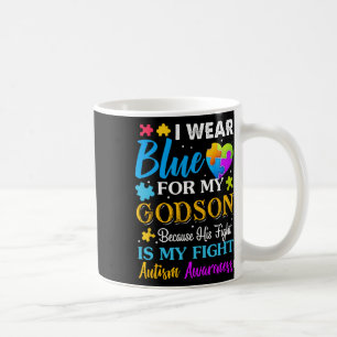Jackchel Art ich trage Blue für meinen Godson Auti Kaffeetasse