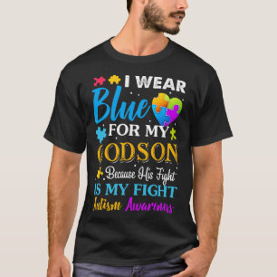 Jackchel Art ich trage Blue für meinen Godson Auti T-Shirt