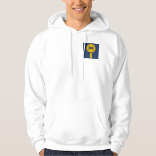 JACKE MIT WEISSER KAPUZE TOP DESIGN INDIANA USA