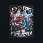 Jacked Frost Pumped Santa Claus Christmas Gym Work Fleecedecke<br><div class="desc">Jacked Frost Pumped Santa Claus Christmas Gym Workout</div>