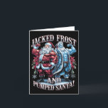 Jacked Frost Pumped Santa Claus Christmas Gym Work Karte<br><div class="desc">Jacked Frost Pumped Santa Claus Christmas Gym Workout</div>