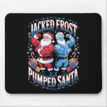 Jacked Frost Pumped Santa Claus Christmas Gym Work Mousepad<br><div class="desc">Jacked Frost Pumped Santa Claus Christmas Gym Workout 1</div>