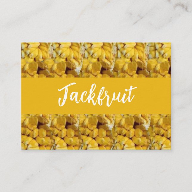 Jackfrucht tropisches Fruchtmuster Visitenkarte (Vorderseite)
