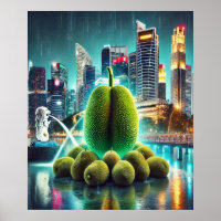 Jackfruit in Marina Bay - Iconic Singapore Scene
