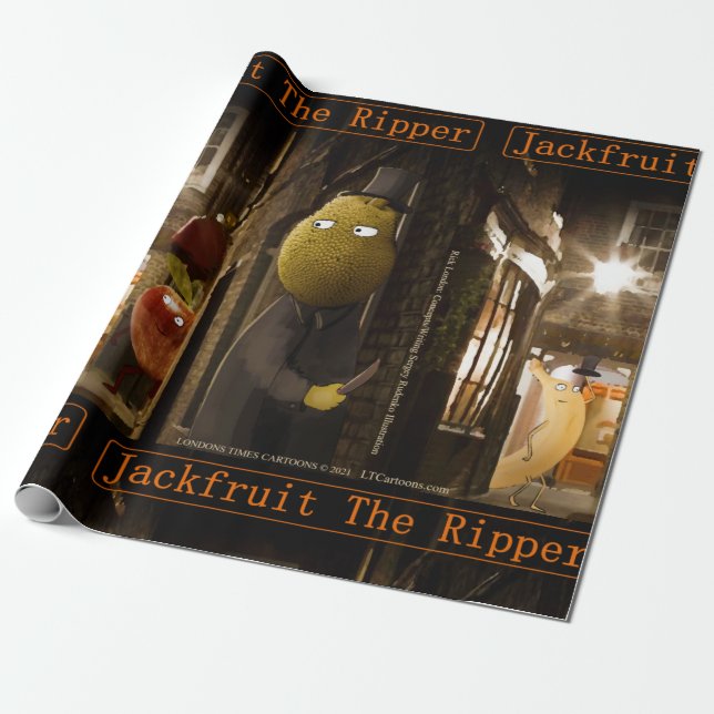 Jackfruit The Ripper Funny Rick London Geschenkpapier (Ungerollt)