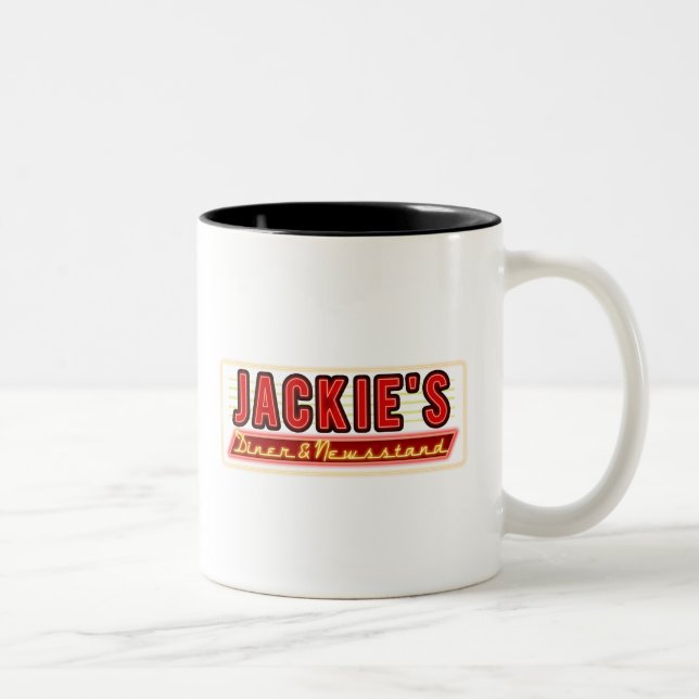 Jackie-Diner-Tasse Zweifarbige Tasse (Rechts)