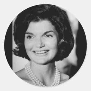 Jackie Kennedy Runder Aufkleber