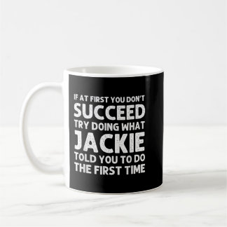 JACKIE Name Personalisiert Birthday Funny Christma Kaffeetasse