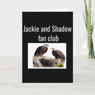 Jackie und Shadow Fanclub Adler  Karte