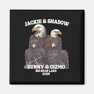 Jackie und Shadow Sunny und Gator Big Bear Lake 20 Magnet