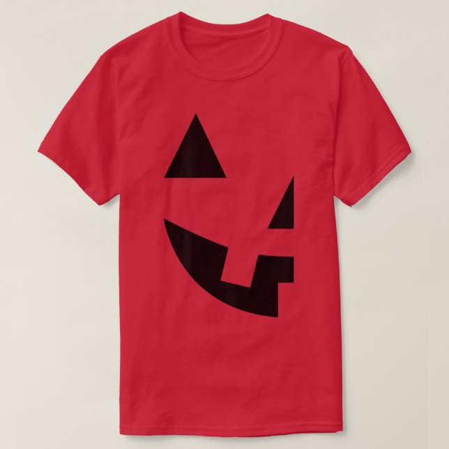 JackOLantern Pumpkin Face Print Halloween T-Shirt (Design vorne)