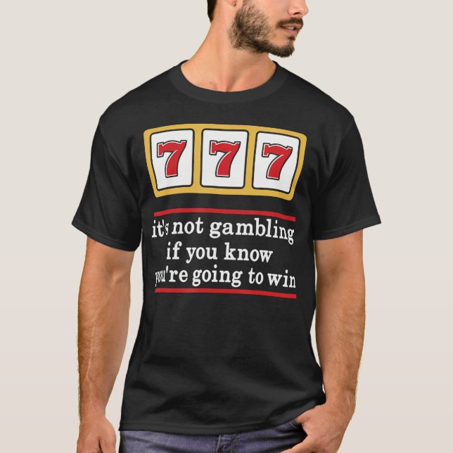 Jackpot 777 Slot Machine Casino Lucky Gambling Gam T-Shirt (Vorderseite)