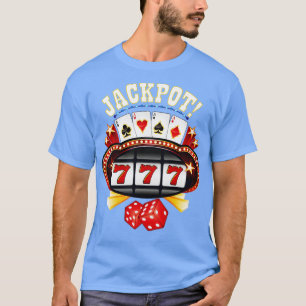 Jackpot Gambler Gamble Gamble Spielautomat T-Shirt