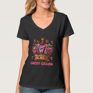 Jackpot-Gewinner LUCKY CHARM 777 Slot Machine Gamb T-Shirt