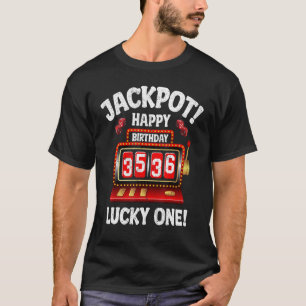 Jackpot Happy 36. Geburtstag Bday Celebrant Slot M T-Shirt