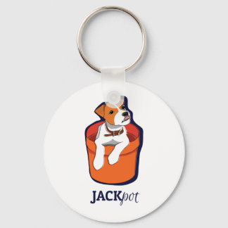 "Jackpot"-Jack Russell Terrier Schlüsselanhänger