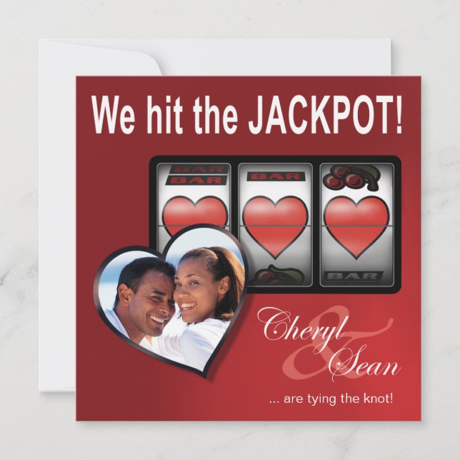 Jackpot Las Vegas Wedding Save the Date (Vorderseite)
