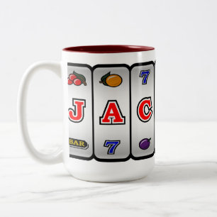 Jackpot-Schlitz-Maschinen-Tasse Zweifarbige Tasse