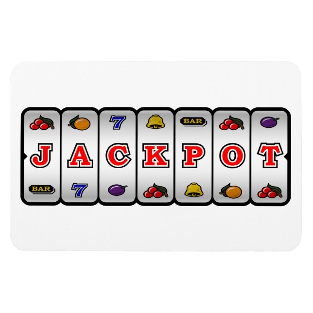 Jackpot Slot Machine Magnet (leicht) (Horizontal)
