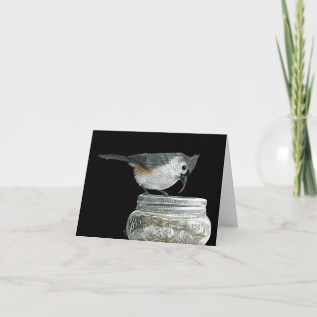 "Jackpot!" - Titmauskarte Karte (Vorderseite)