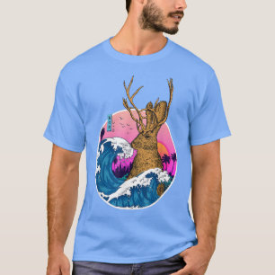 Jackrabbit Wild Vintag Retro Ästhetik Japan Wave T-Shirt