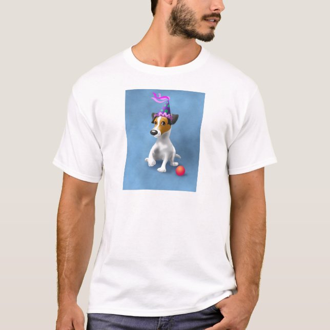 JackRussel Terrier Geburtstag T-Shirt (Vorderseite)