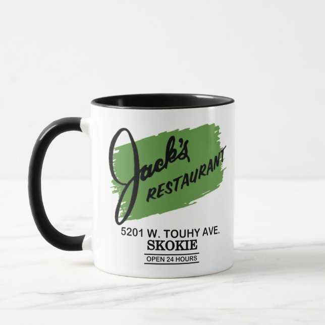 Jacks Restaurant, Skokie, Illinois Tasse (Links)