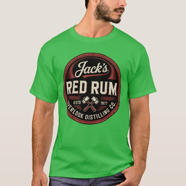 Jacks roter Rum T-Shirt (Vorderseite)