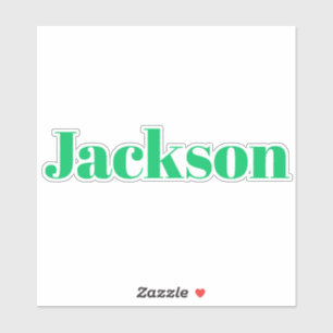 Jackson Aufkleber
