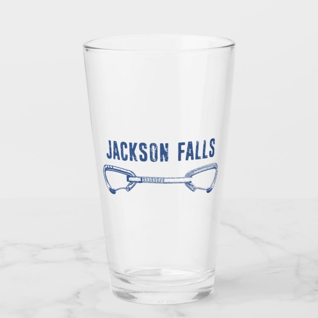 Jackson Falls Illinois Rock Climbing Quickziehung Glas (Vorderseite)
