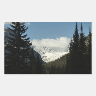 Jackson Glacier Aussichtspunkt im Glacier National Rechteckiger Aufkleber